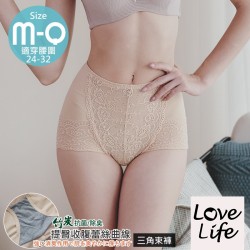 【M368】魔塑窈窕輕塑竹炭蕾絲收腹美型塑褲 M-XXL (膚)